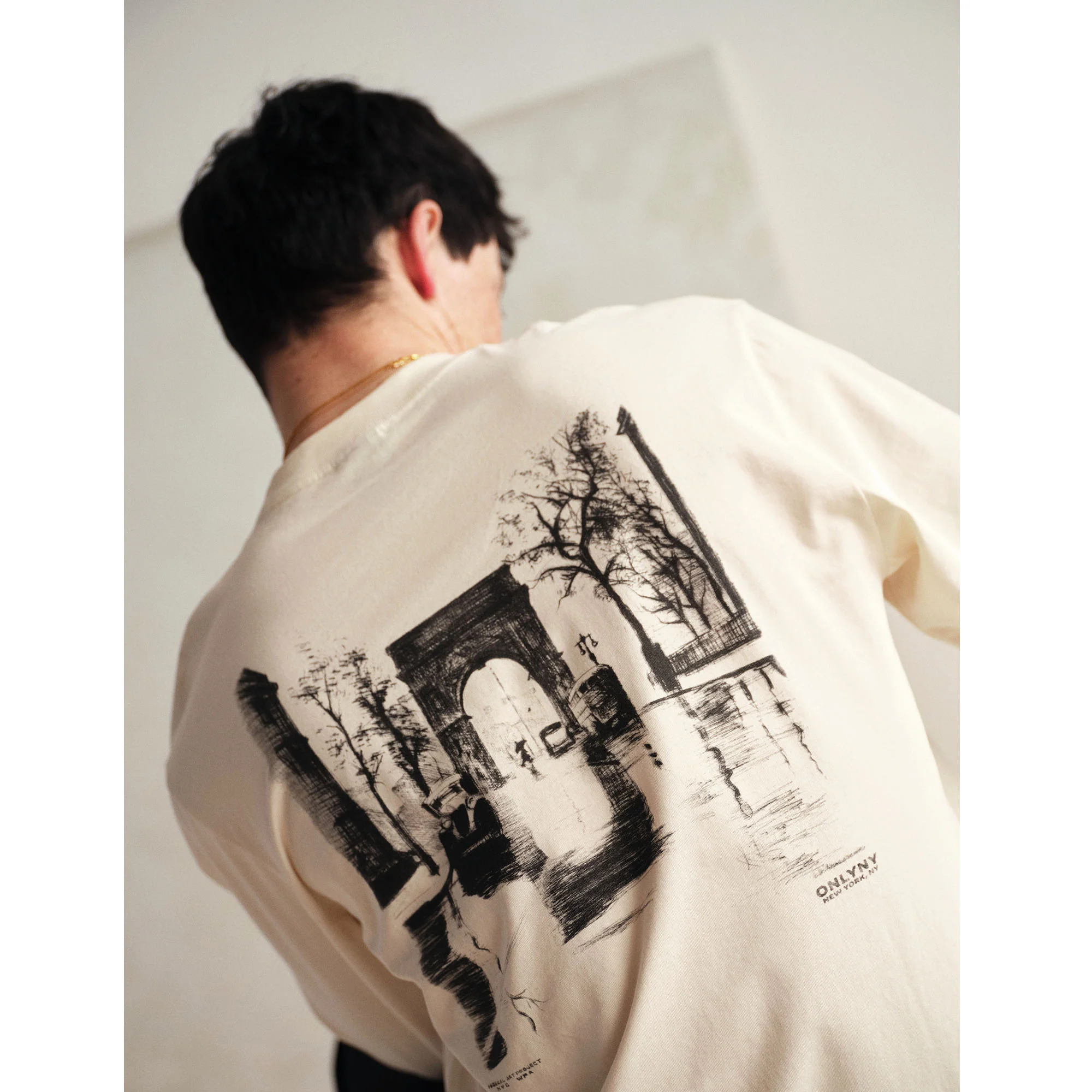Greenwich Charcoal Long Sleeve T-Shirt - Image 4