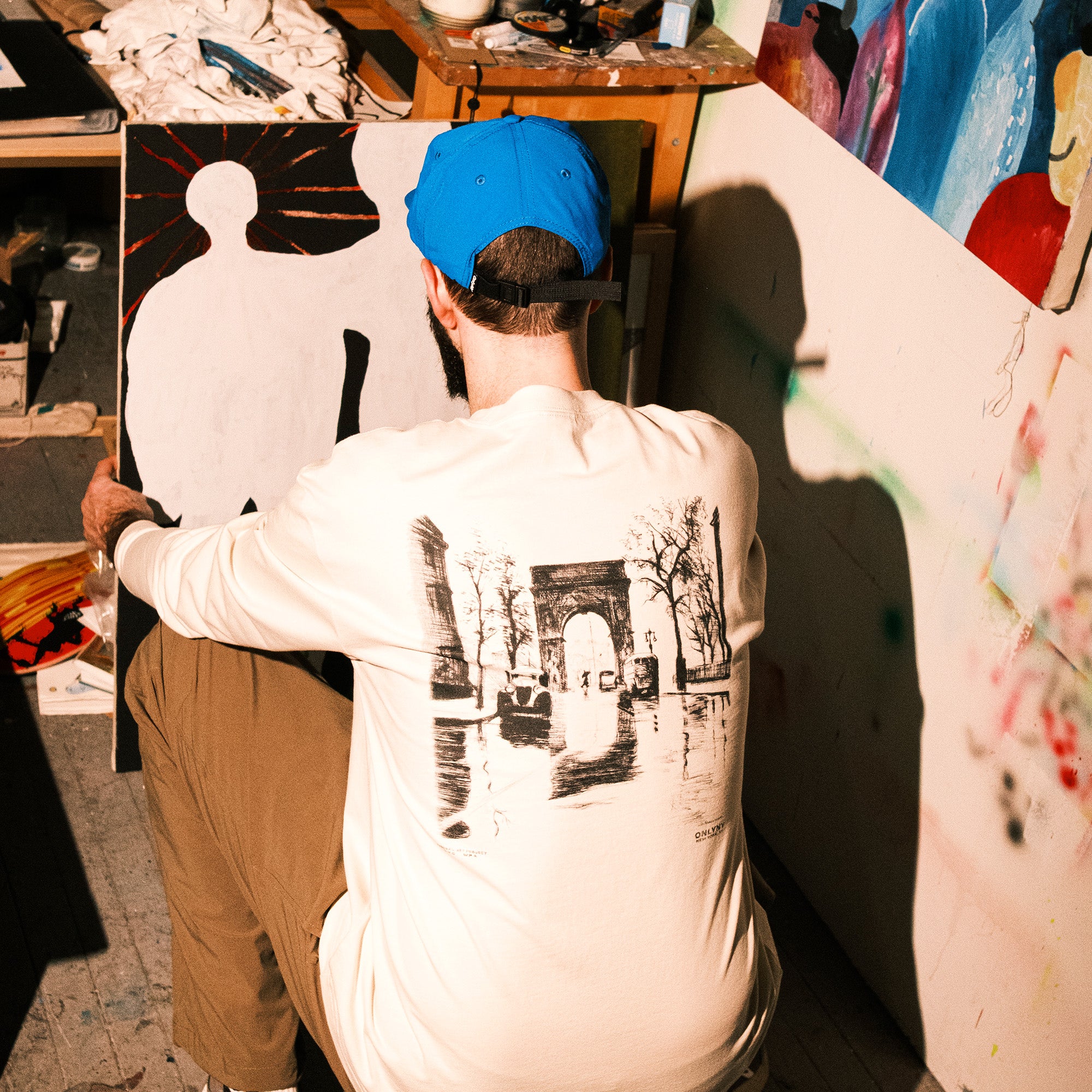 Greenwich Charcoal Long Sleeve T-Shirt - Image 6