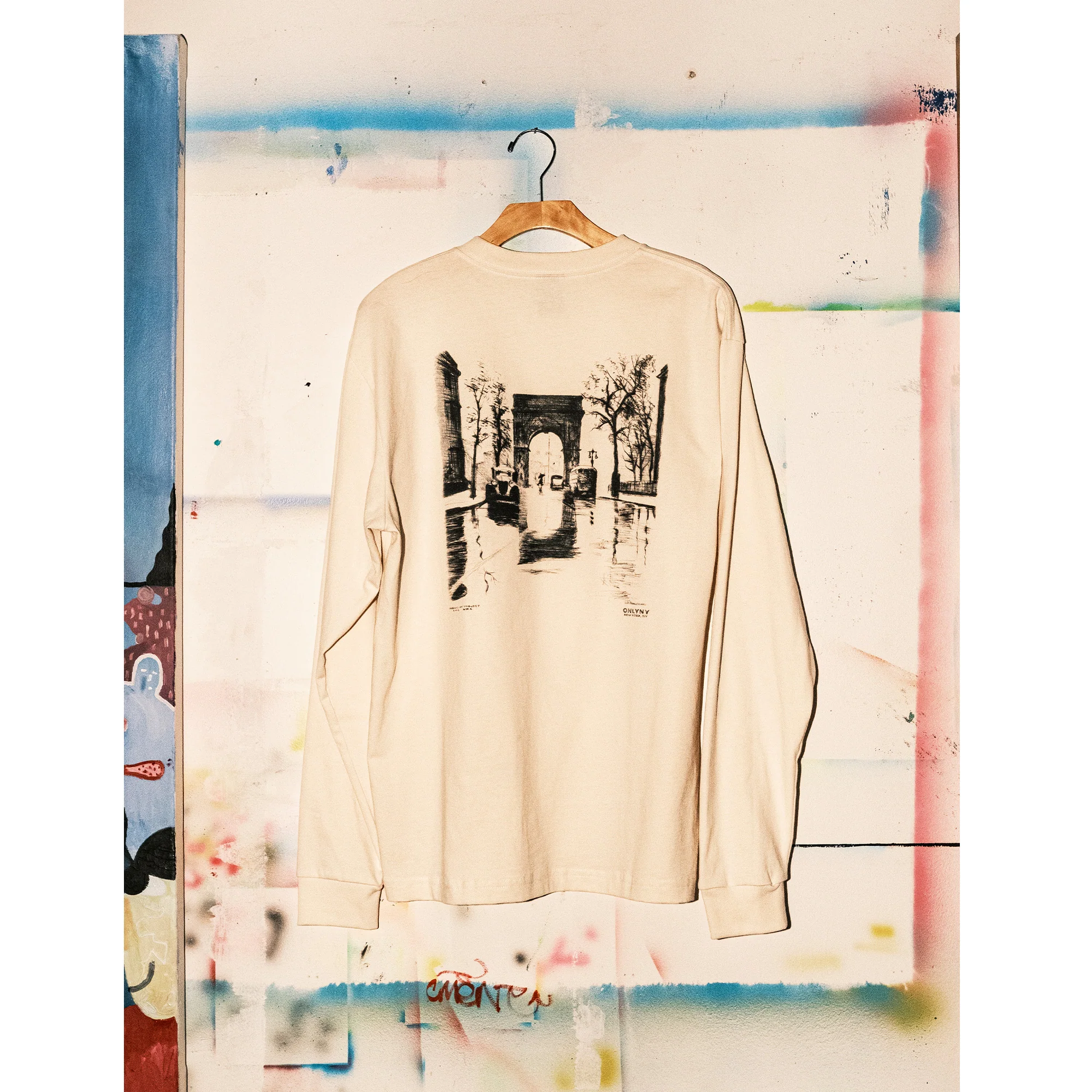 Greenwich Charcoal Long Sleeve T-Shirt - Image 8