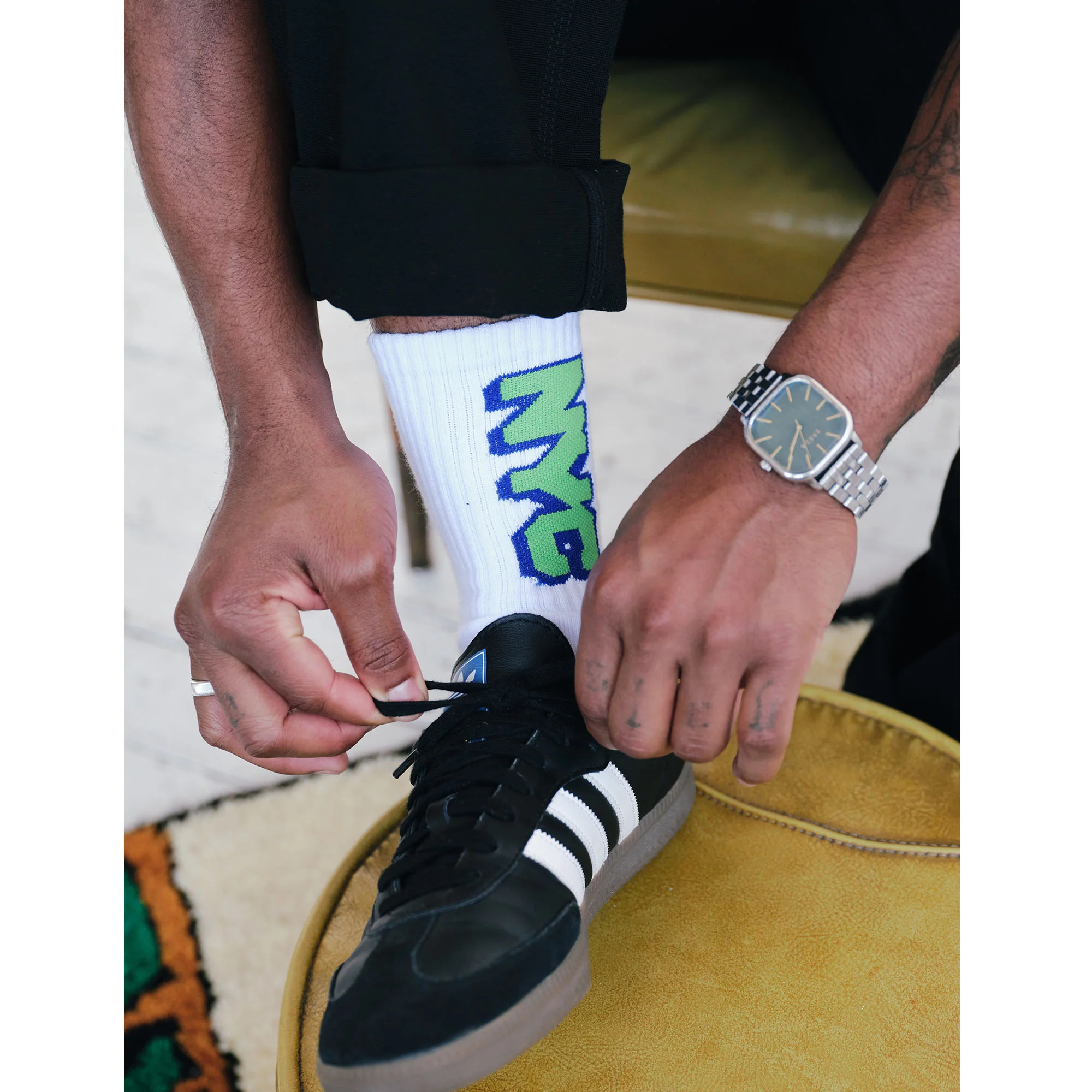 Chunky Drop Shadow Logo Socks - Image 4