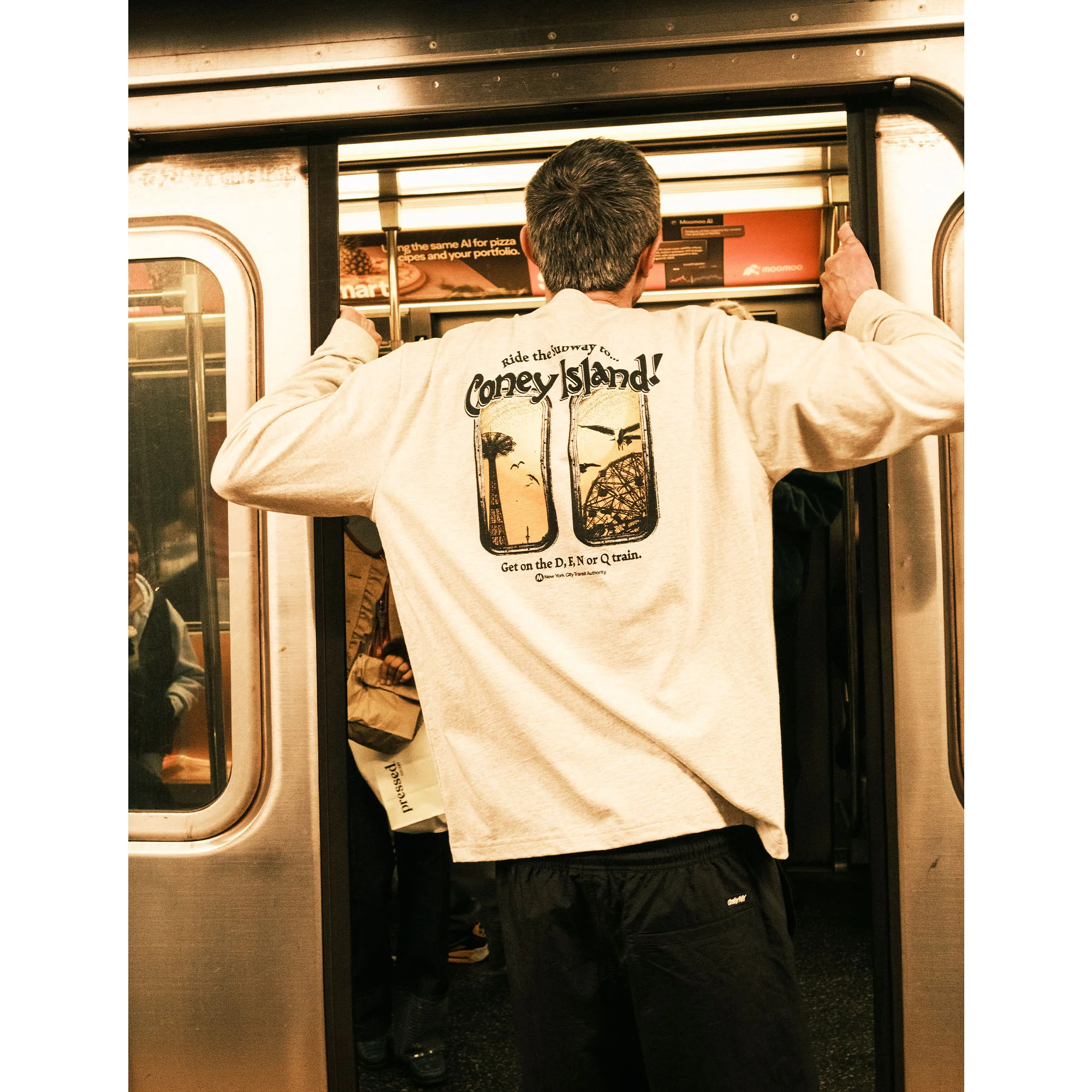 MTA Coney Island Views Long Sleeve T-Shirt - Image 4