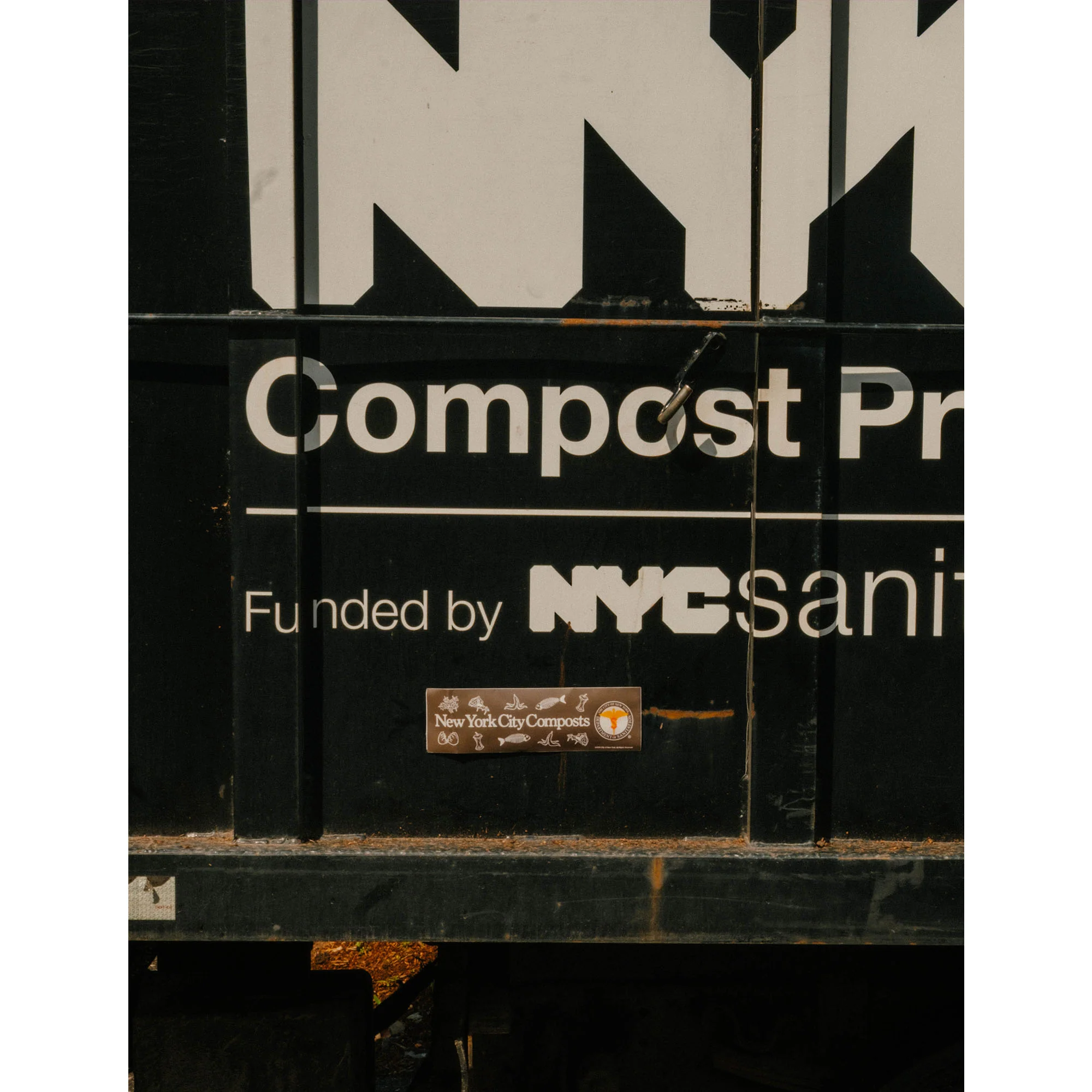DSNY NYC Composts Bumper Sticker - Image 3