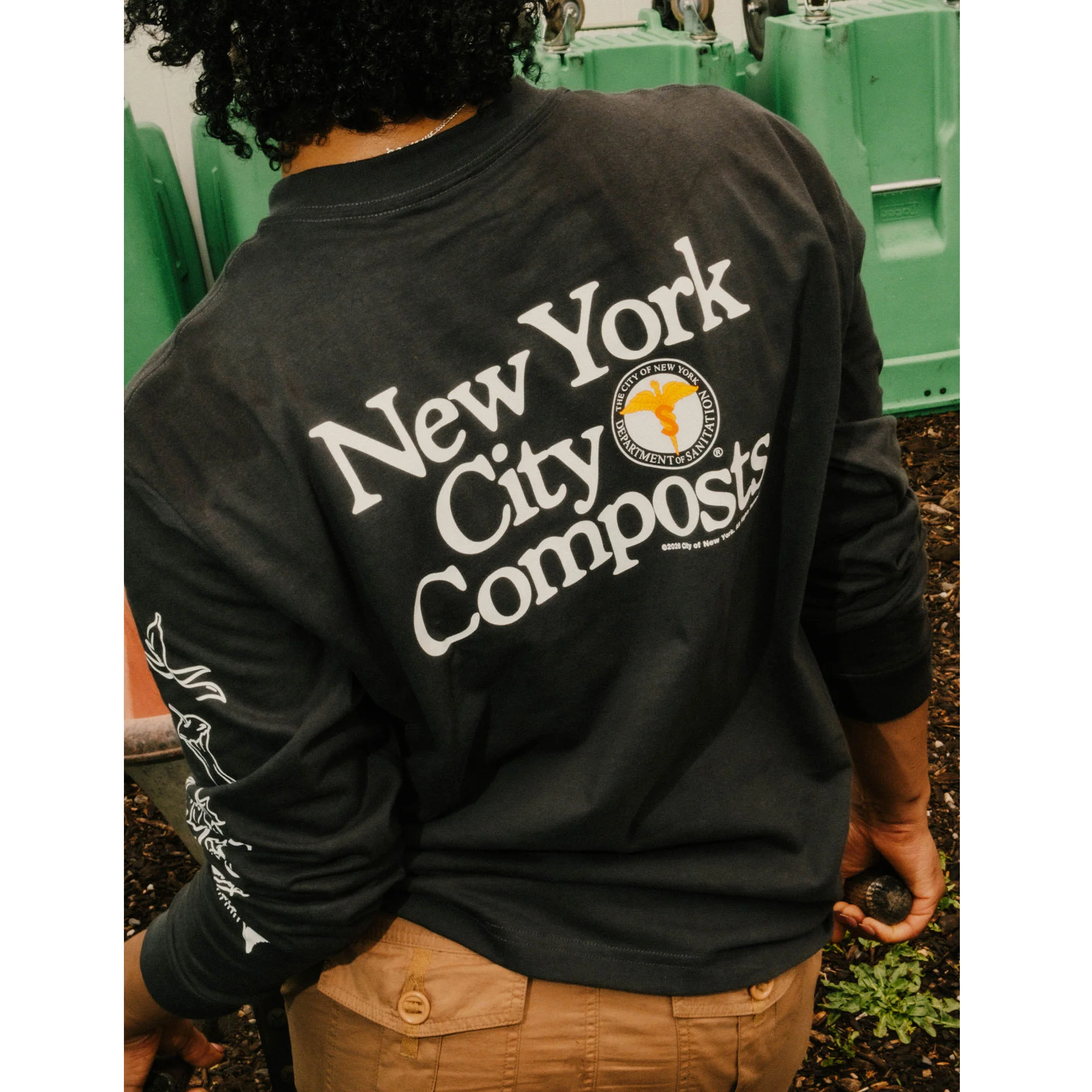 DSNY NYC Composts Long Sleeve T-Shirt - Image 4