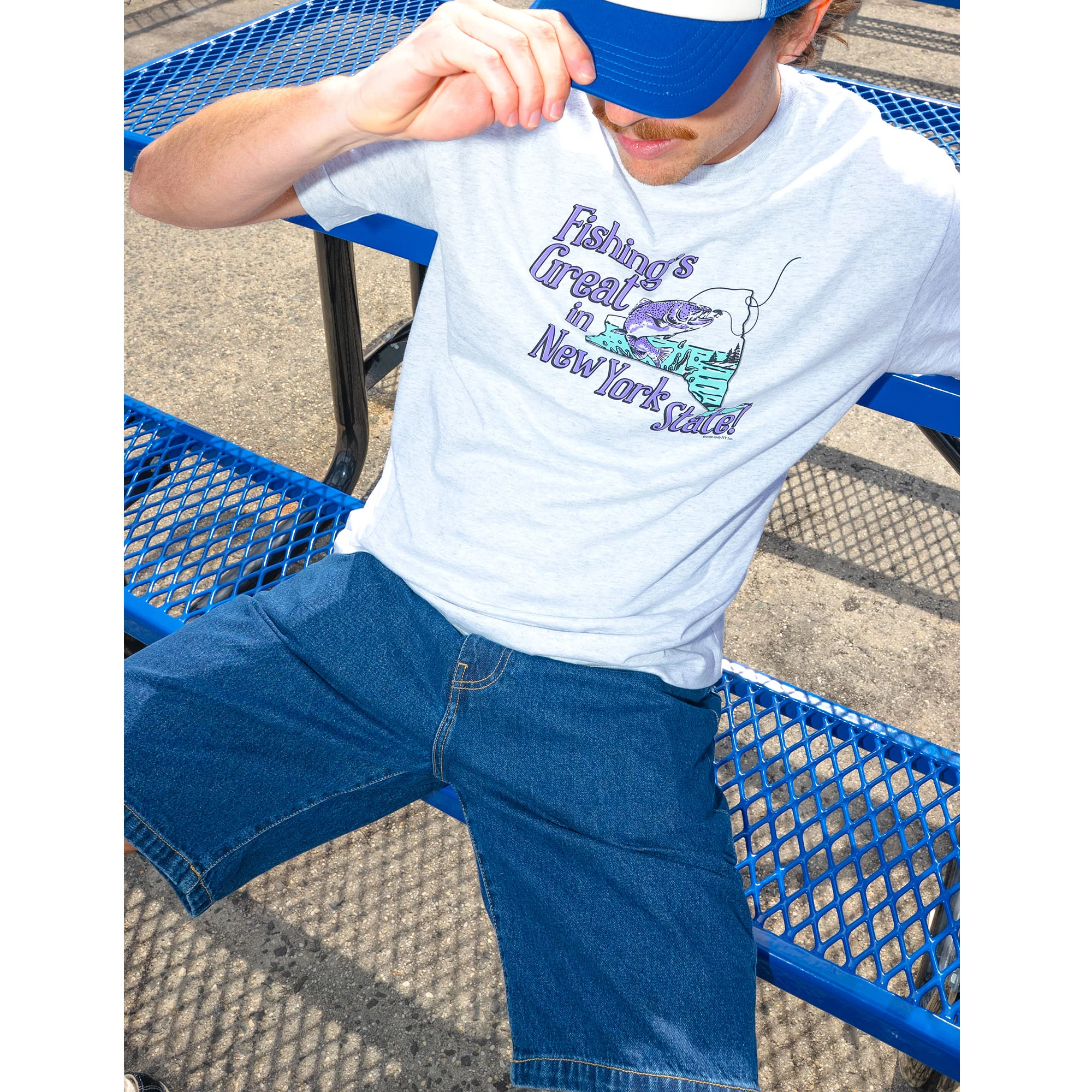 Fishings Great in NYS T-Shirt - Image 2