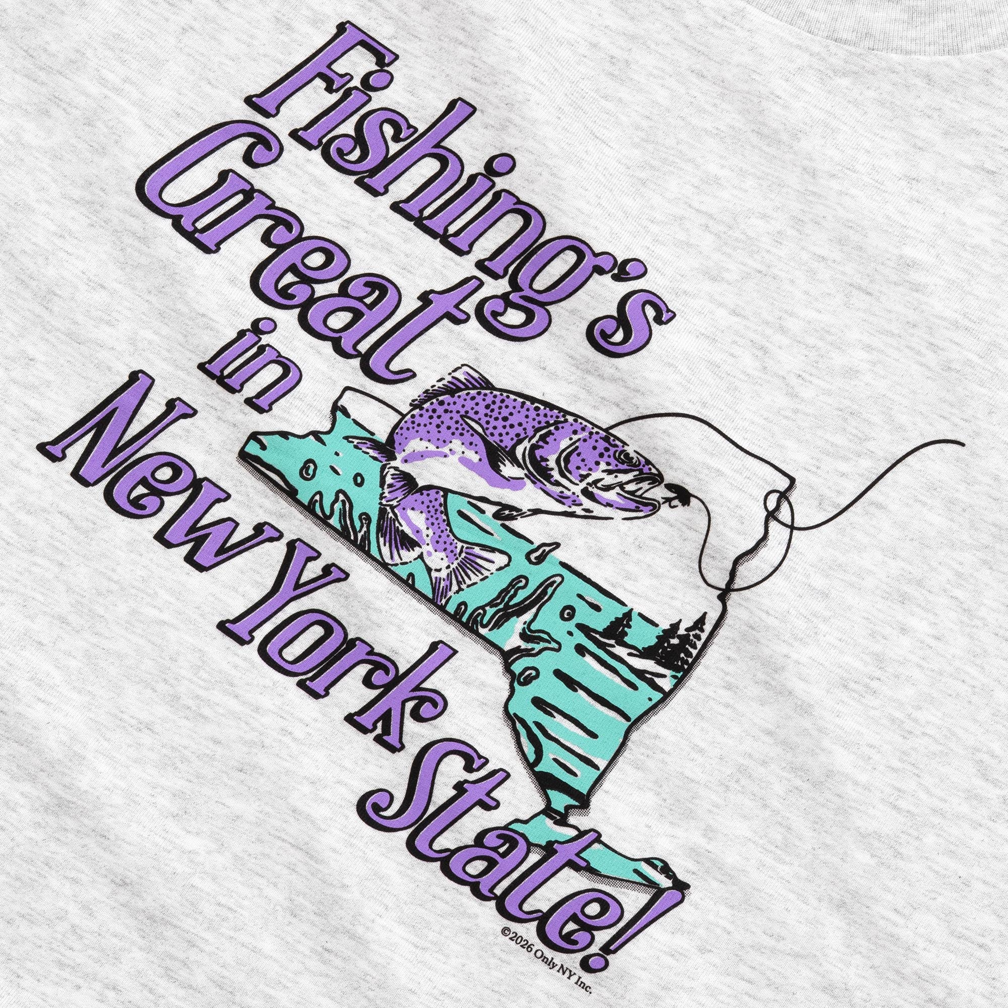 Fishings Great in NYS T-Shirt - Image 3