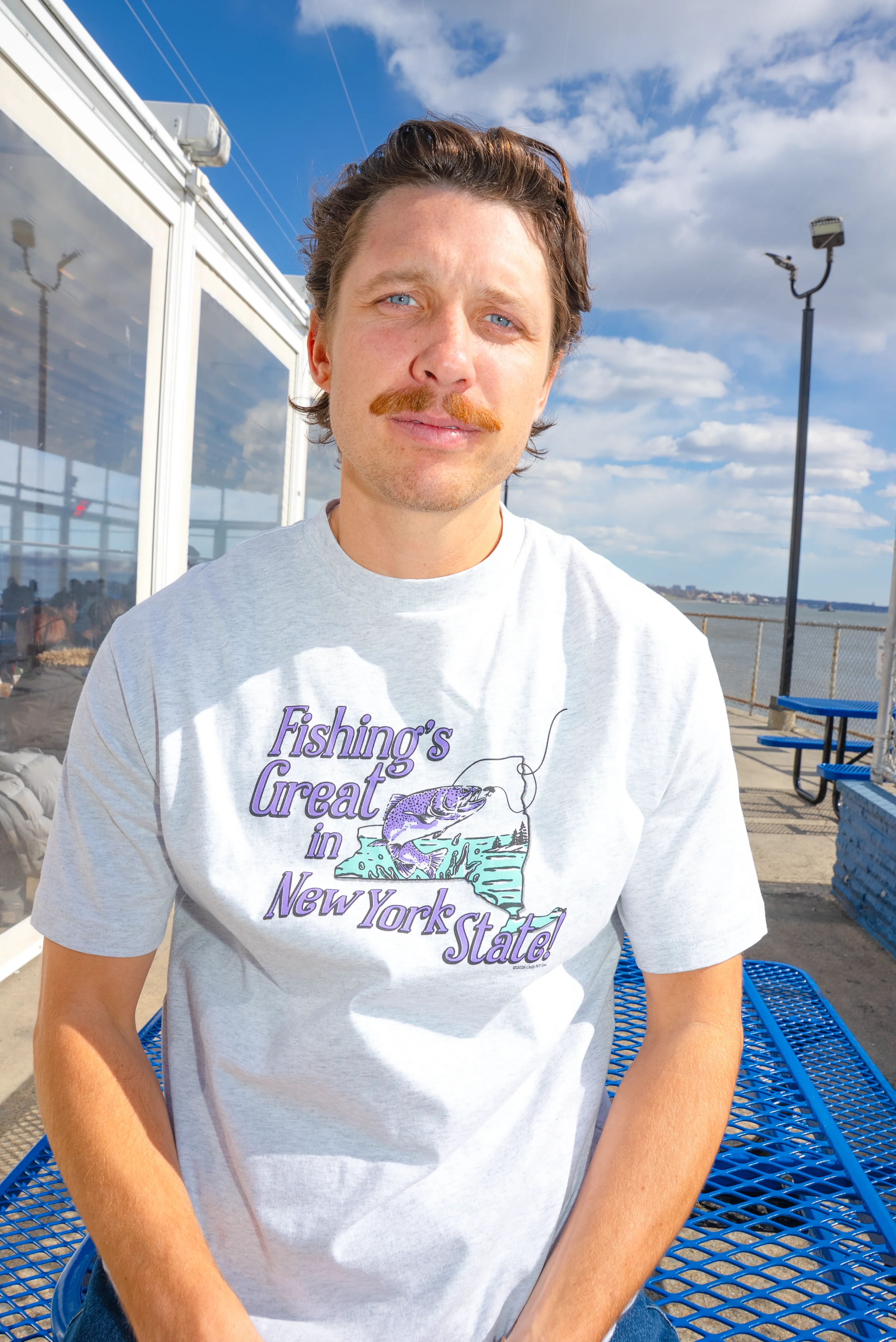 Fishings Great in NYS T-Shirt - Image 4