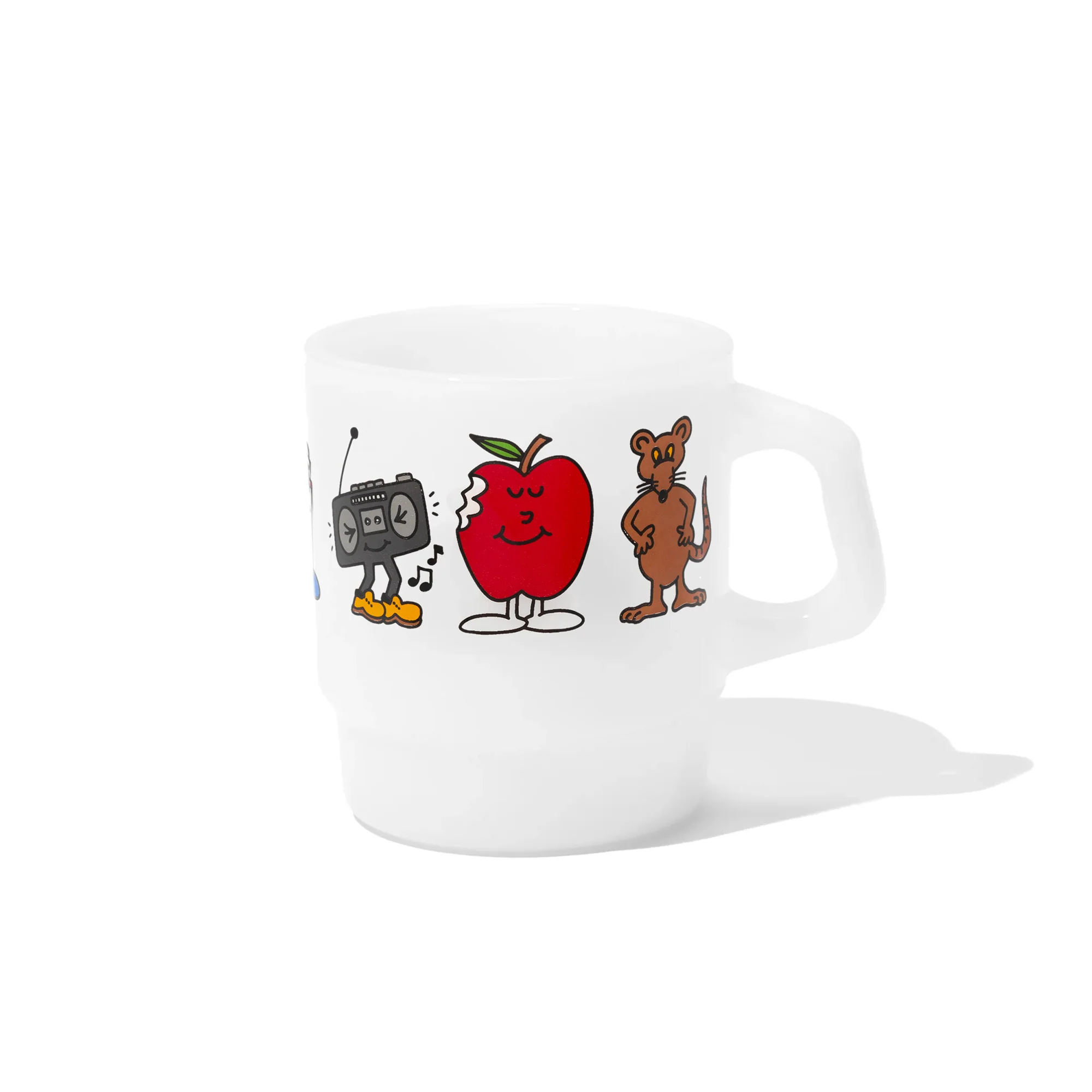 Homies Of New York Milk Glass Mug