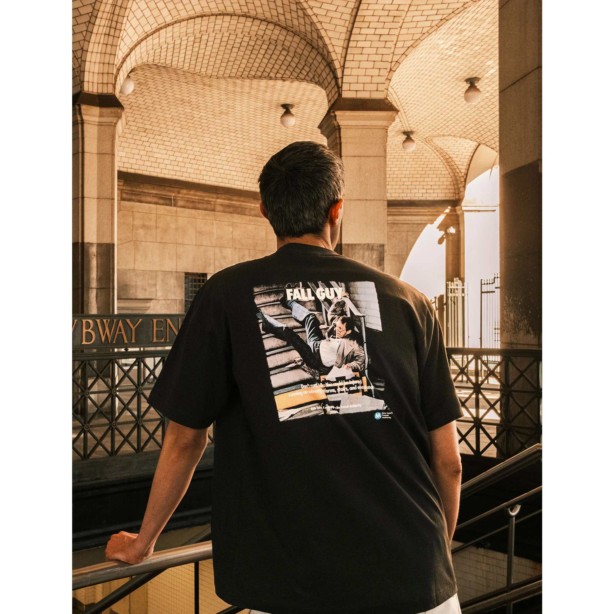 MTA Fall Guy Poster T-Shirt - Image 2