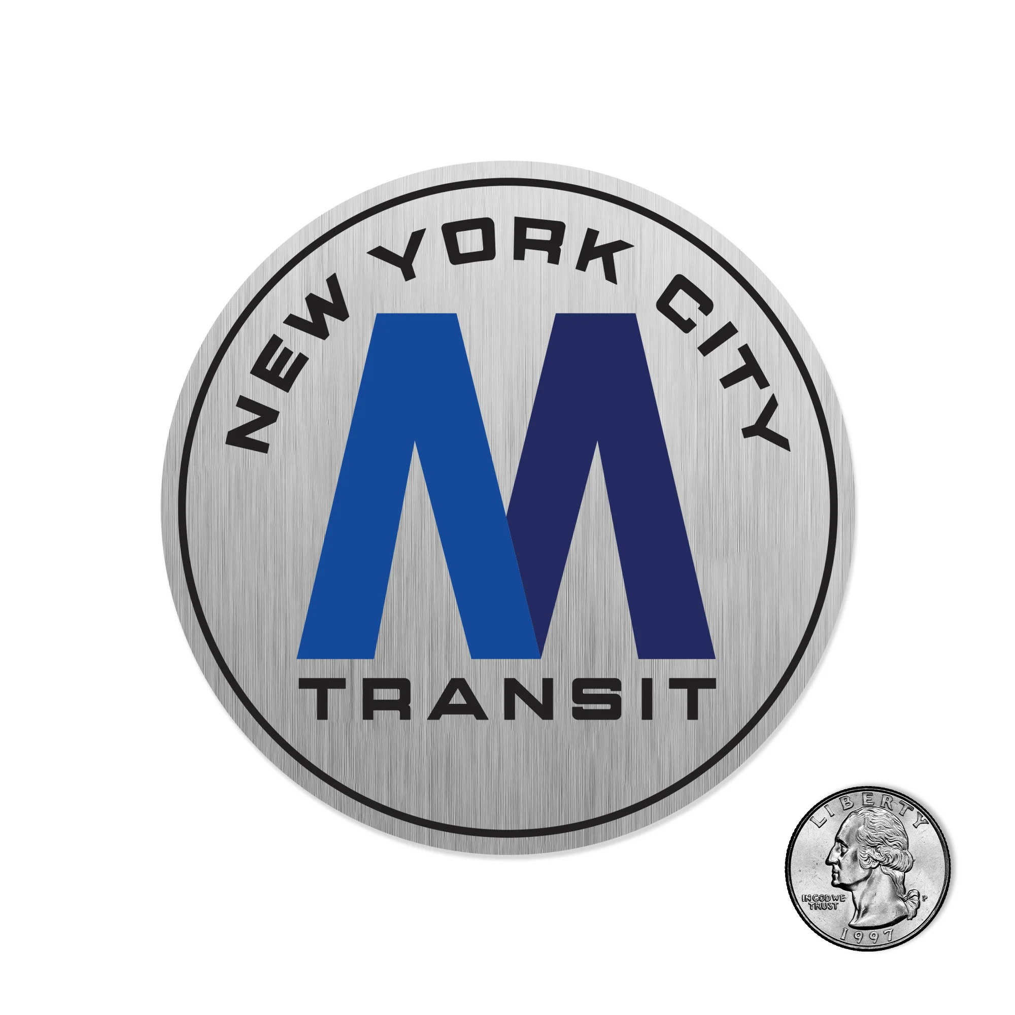MTA Vintage Logo Jumbo Sticker - Image 3