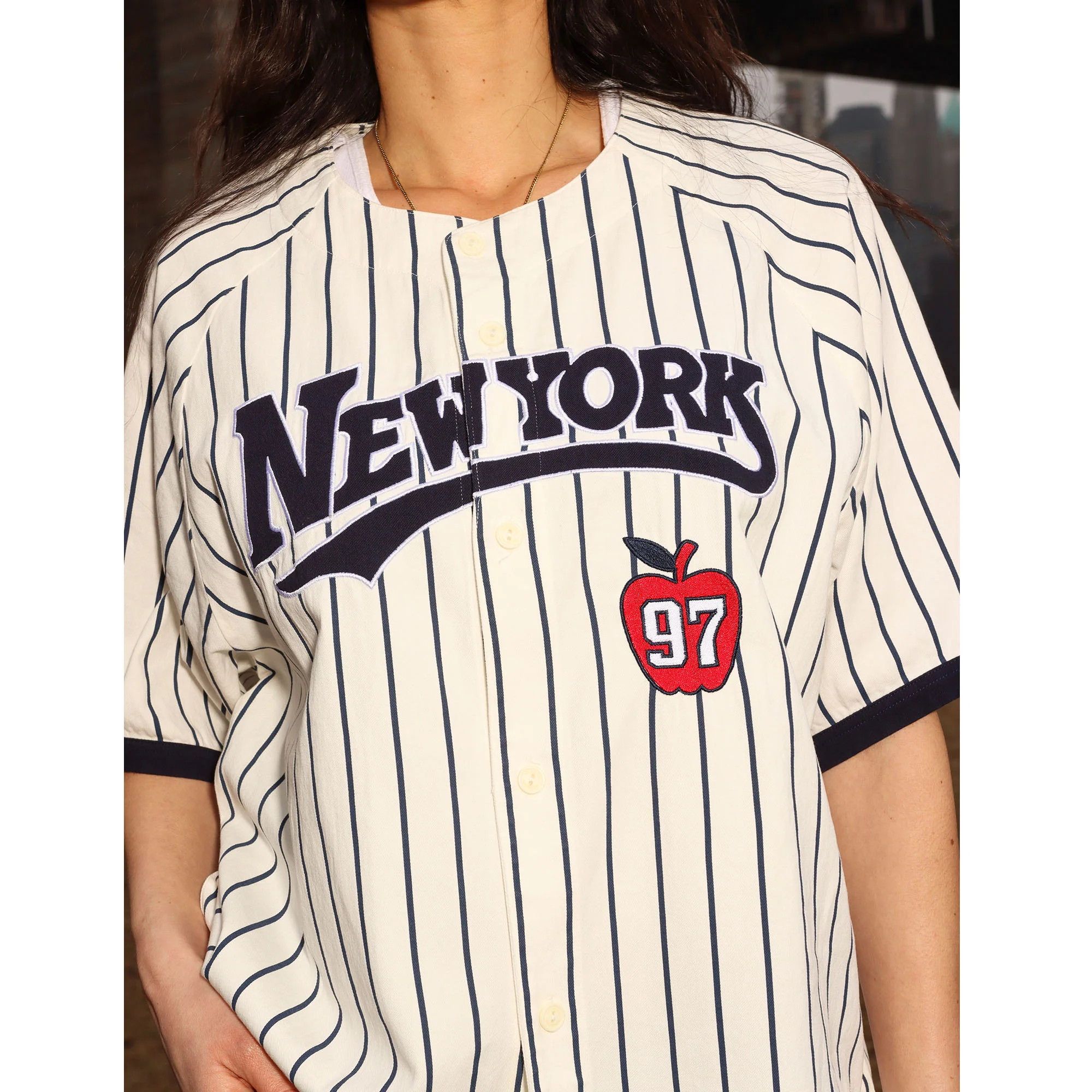 New York Cotton Baseball Jersey - Image 4