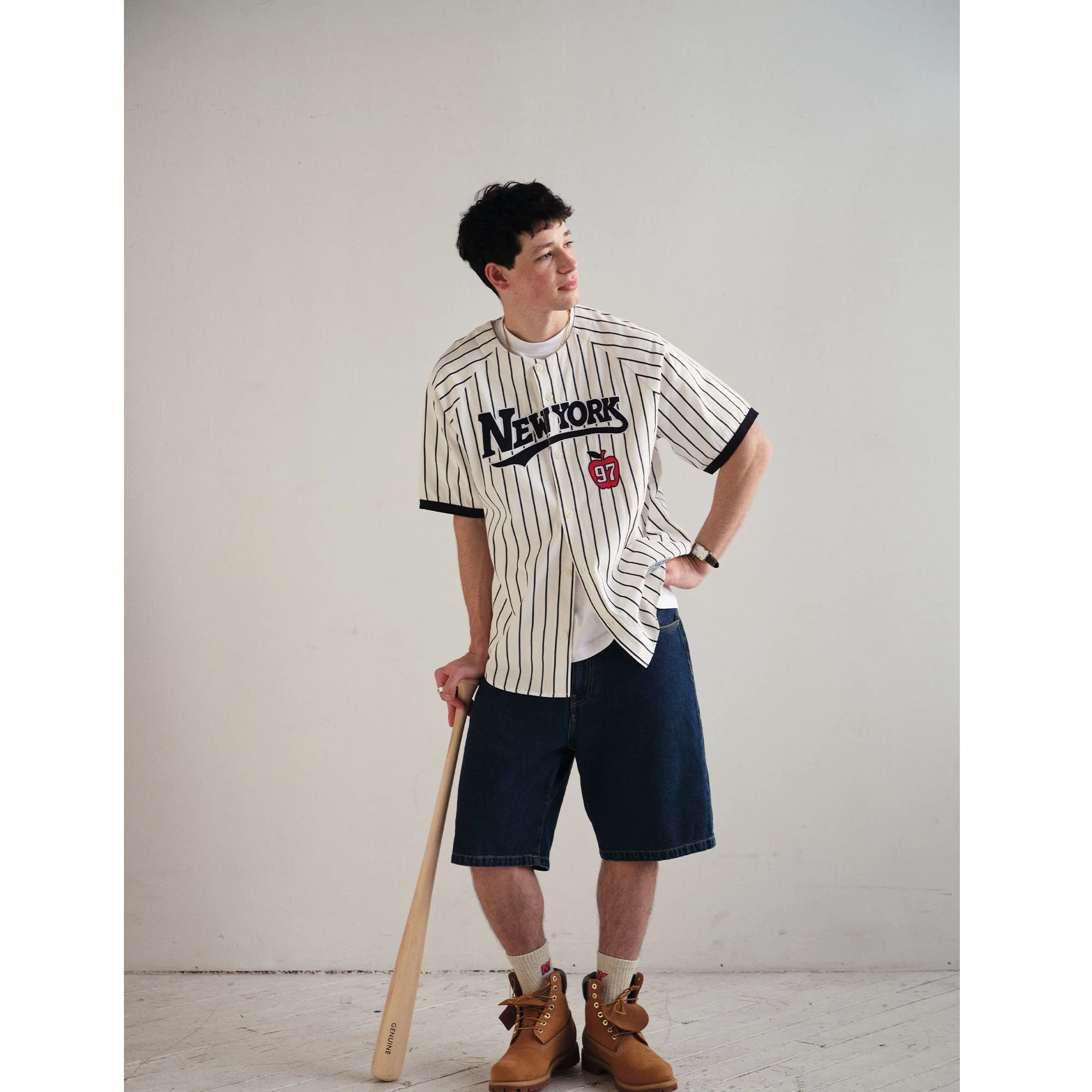 New York Cotton Baseball Jersey - Image 6