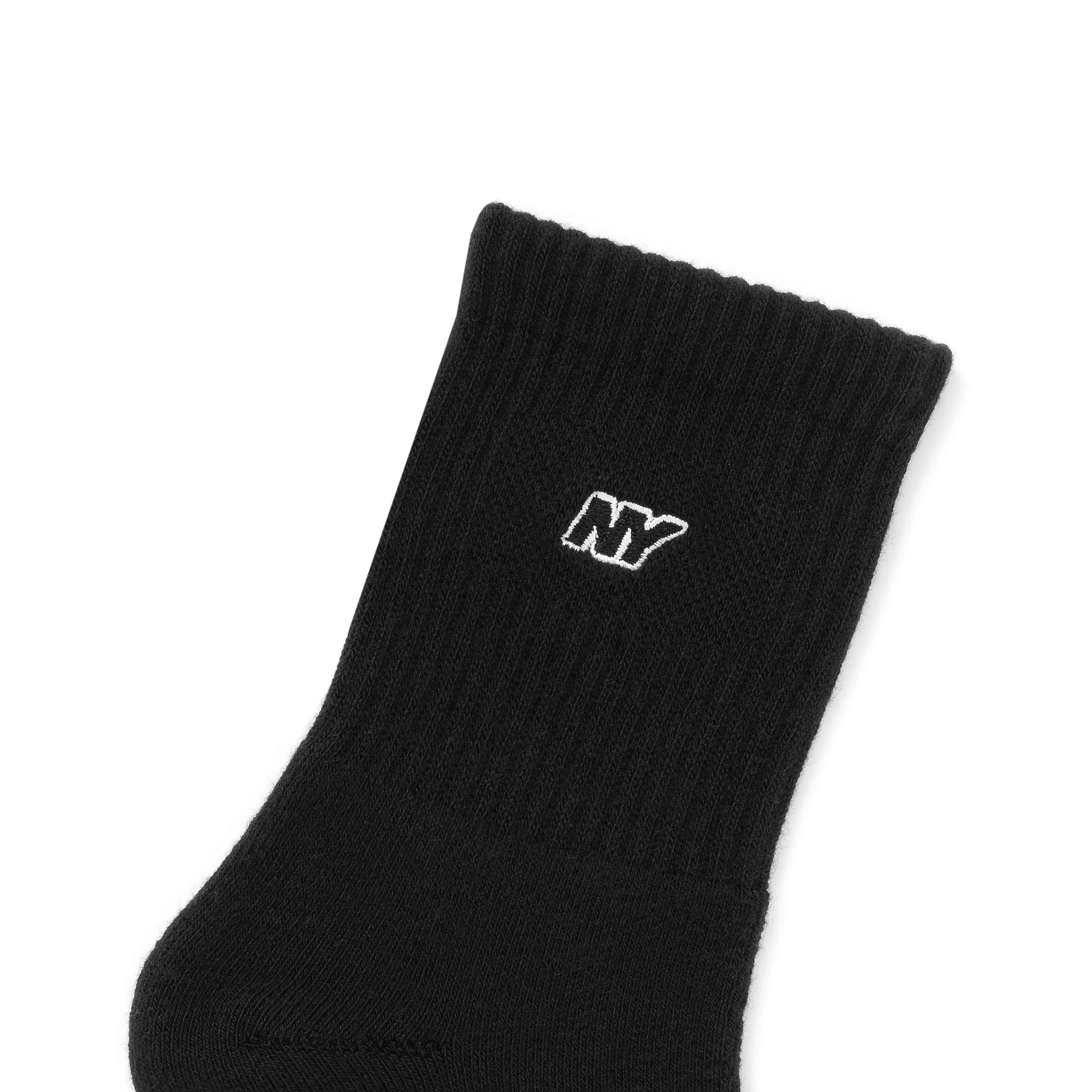 NY Speed Logo Applique Half Crew Socks - Image 3