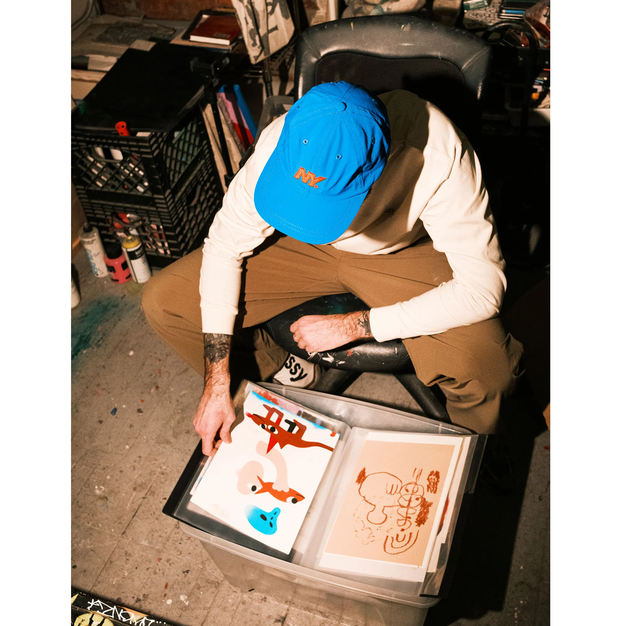 NY Speed Logo Nylon Hat - Image 9