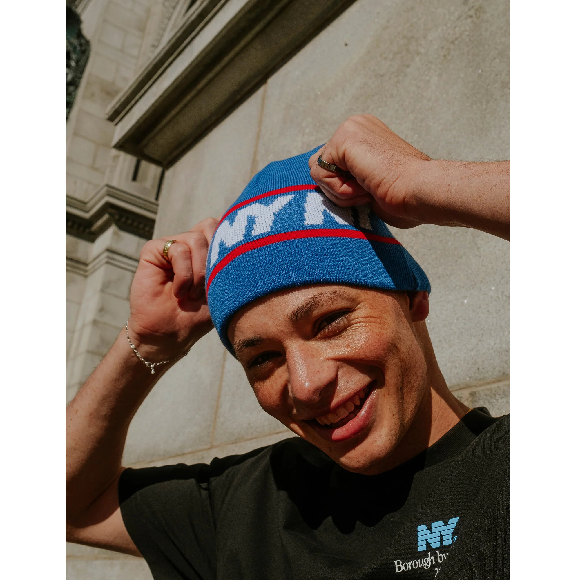 NY Speed Logo Skullcap Beanie - Image 3