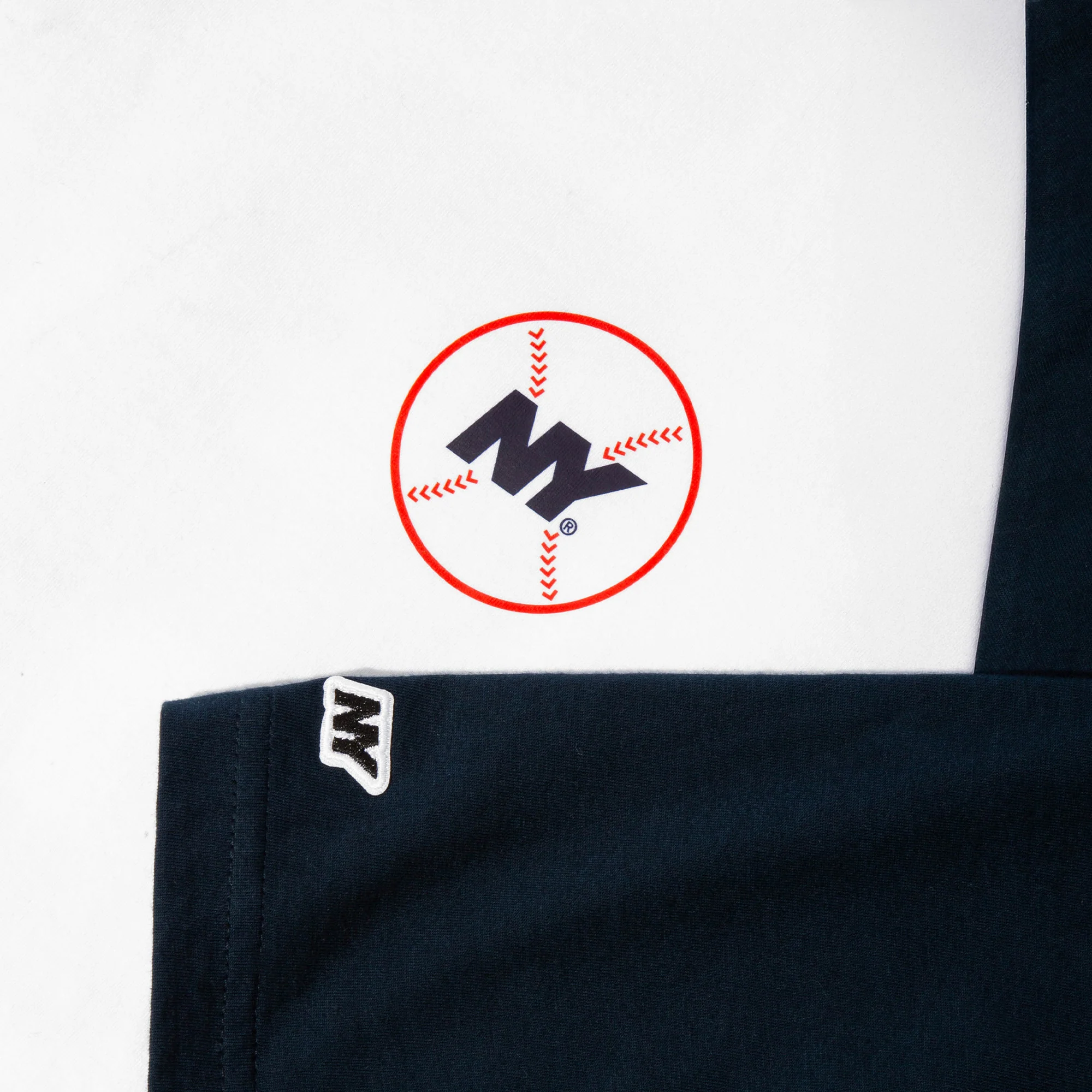 NY Speed Logo Vintage Baseball T-Shirt - Image 5