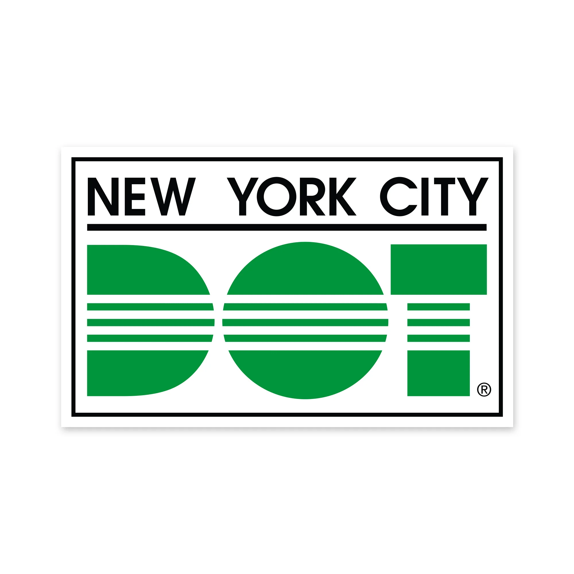 NYC DOT Jumbo Sticker