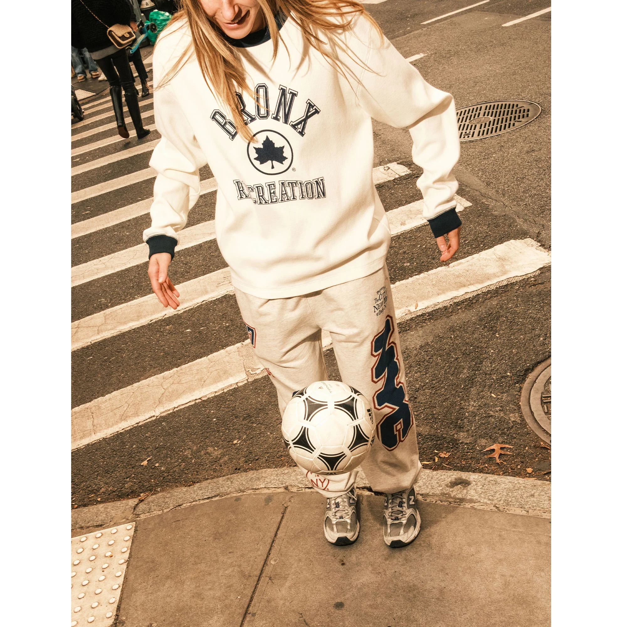 NYC Parks Bronx Recreation Waffle Long Sleeve T-Shirt - Image 5