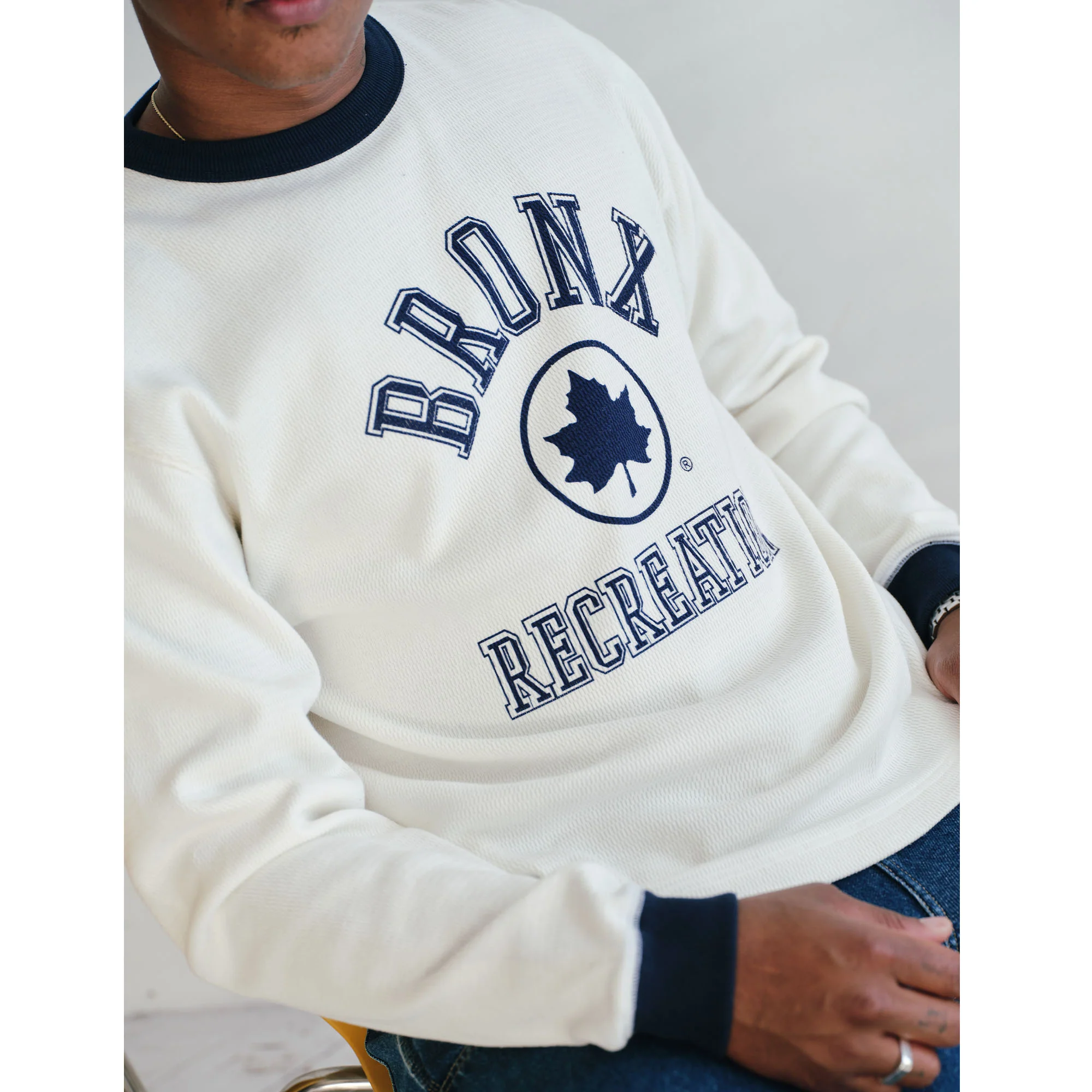 NYC Parks Bronx Recreation Waffle Long Sleeve T-Shirt - Image 7