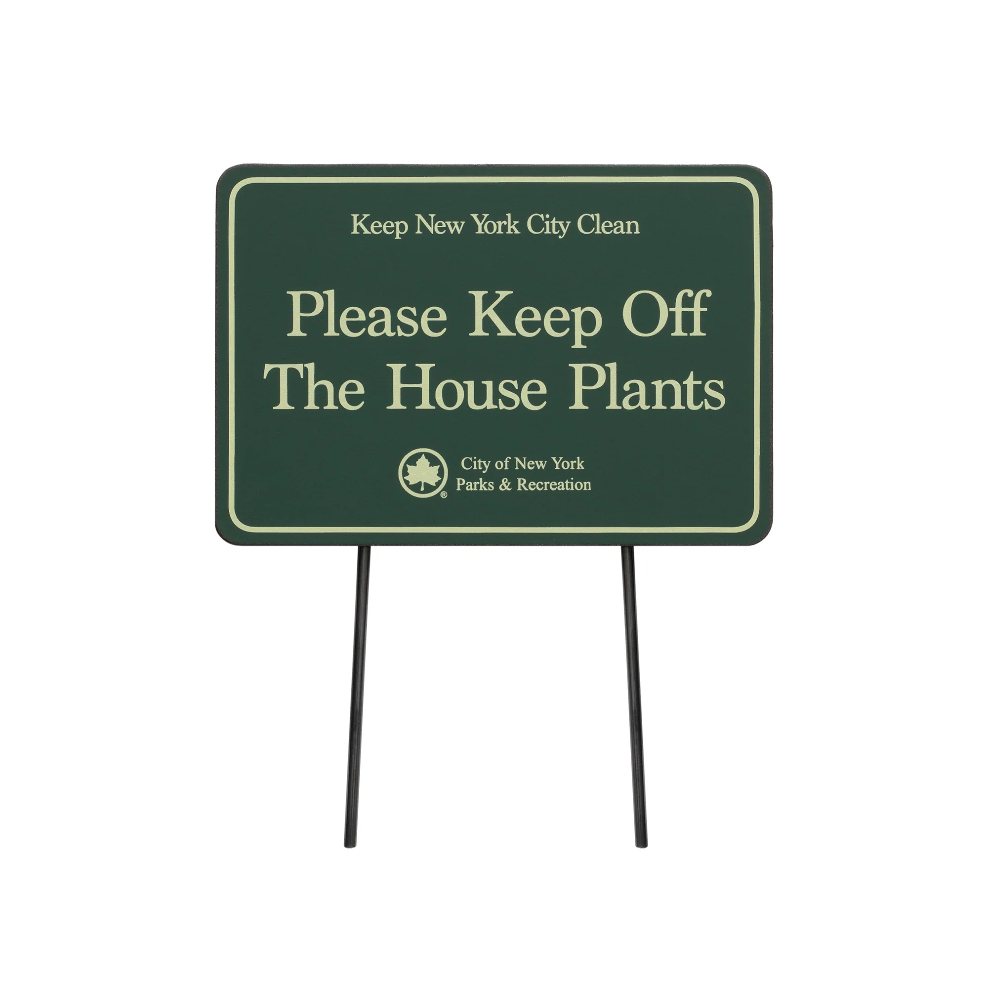 NYC Parks Mini Planter Sign