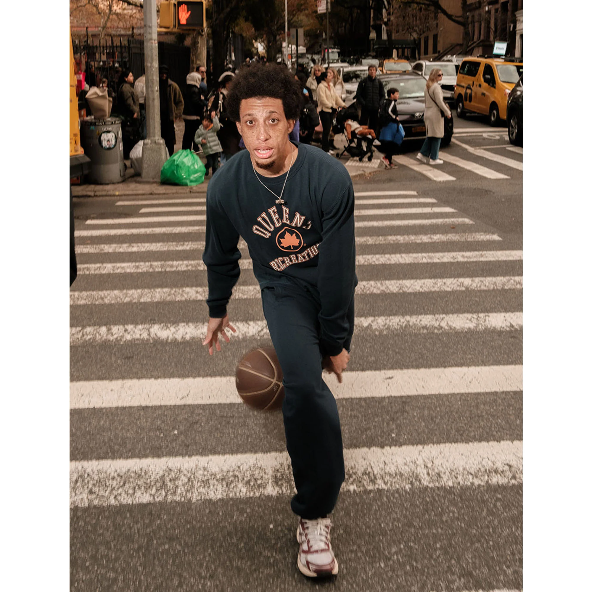 NYC Parks Queens Recreation Waffle Long Sleeve T-Shirt - Image 3