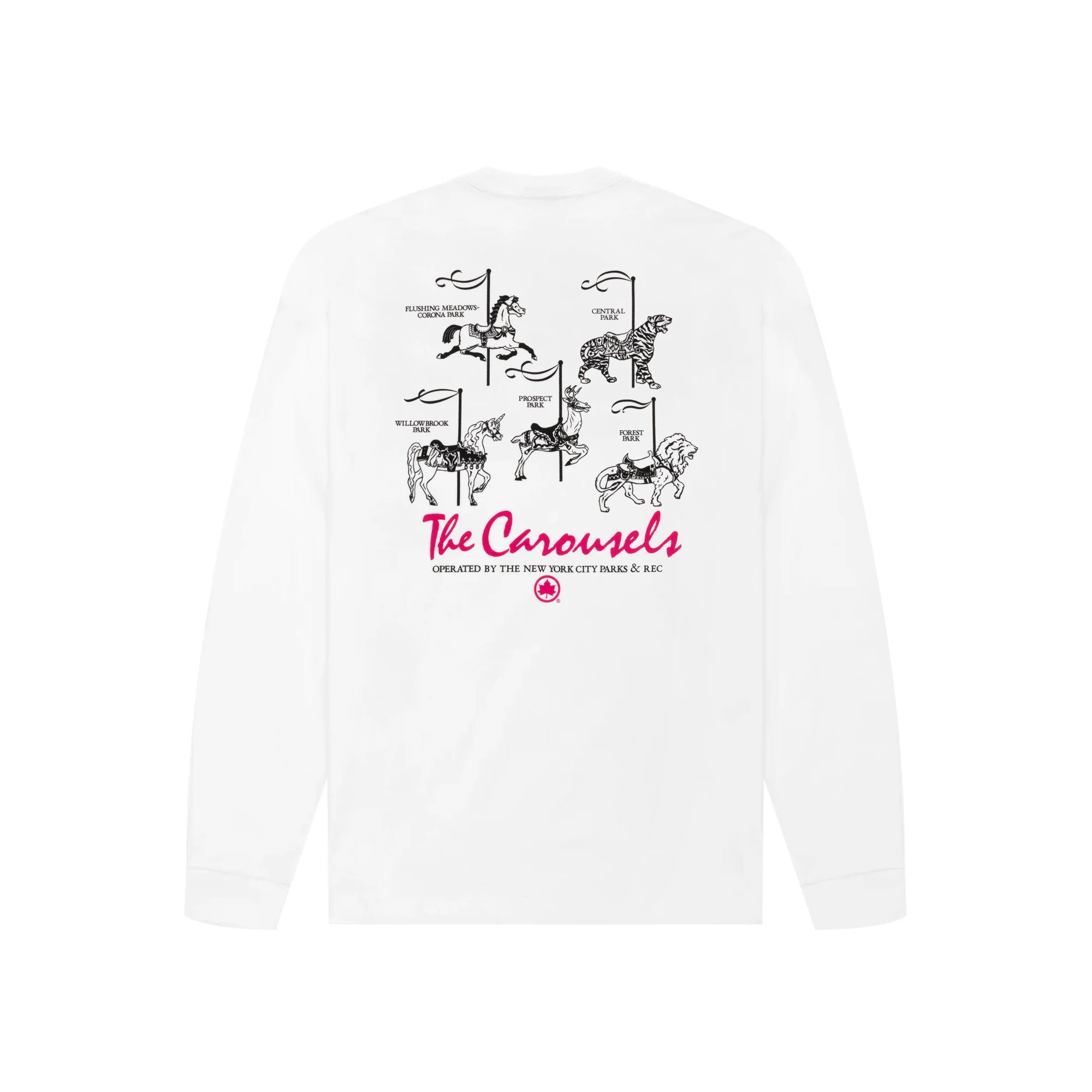 Parks Carousel Long Sleeve Pocket T-Shirt