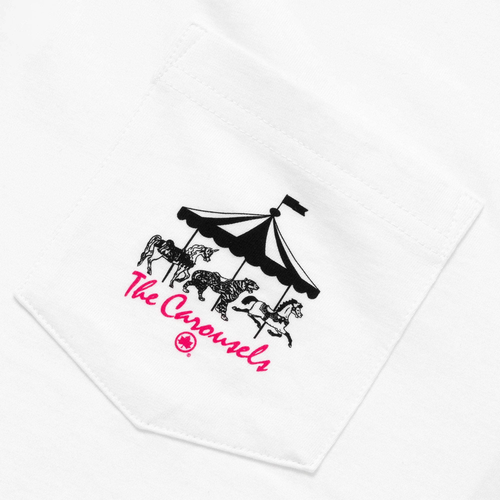 Parks Carousel Long Sleeve Pocket T-Shirt - Image 3