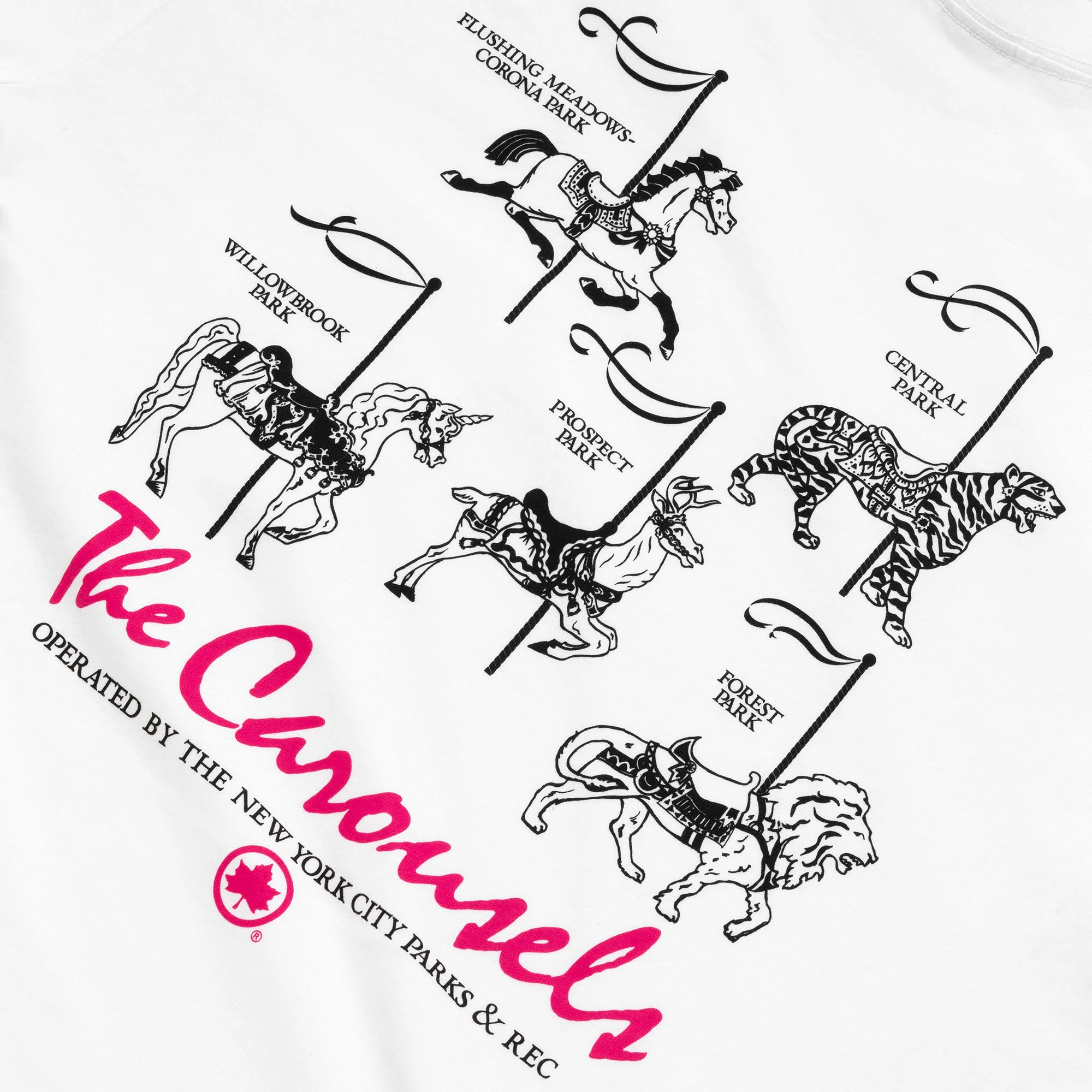 Parks Carousel Long Sleeve Pocket T-Shirt - Image 6