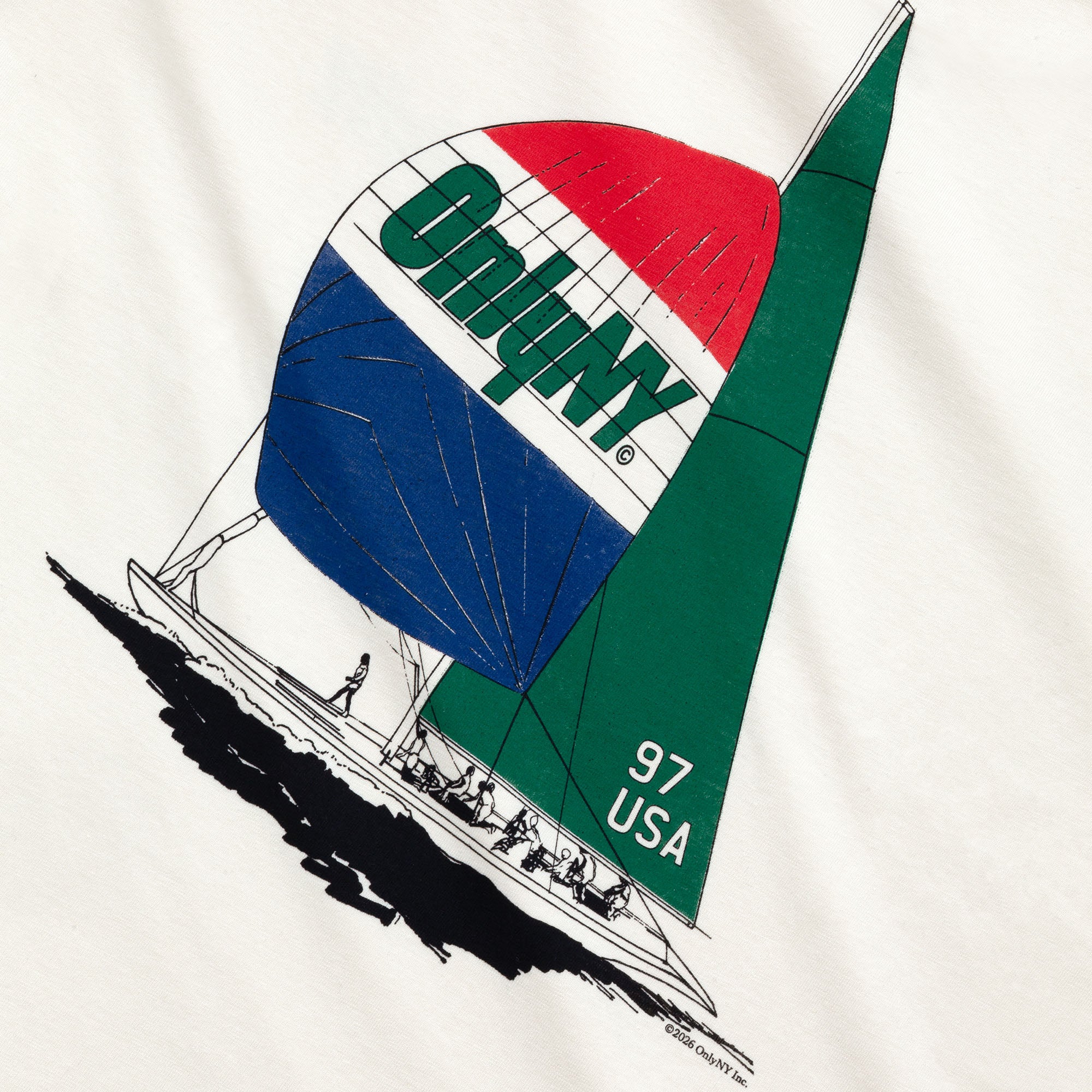Sailing USA Long Sleeve T-Shirt - Image 3