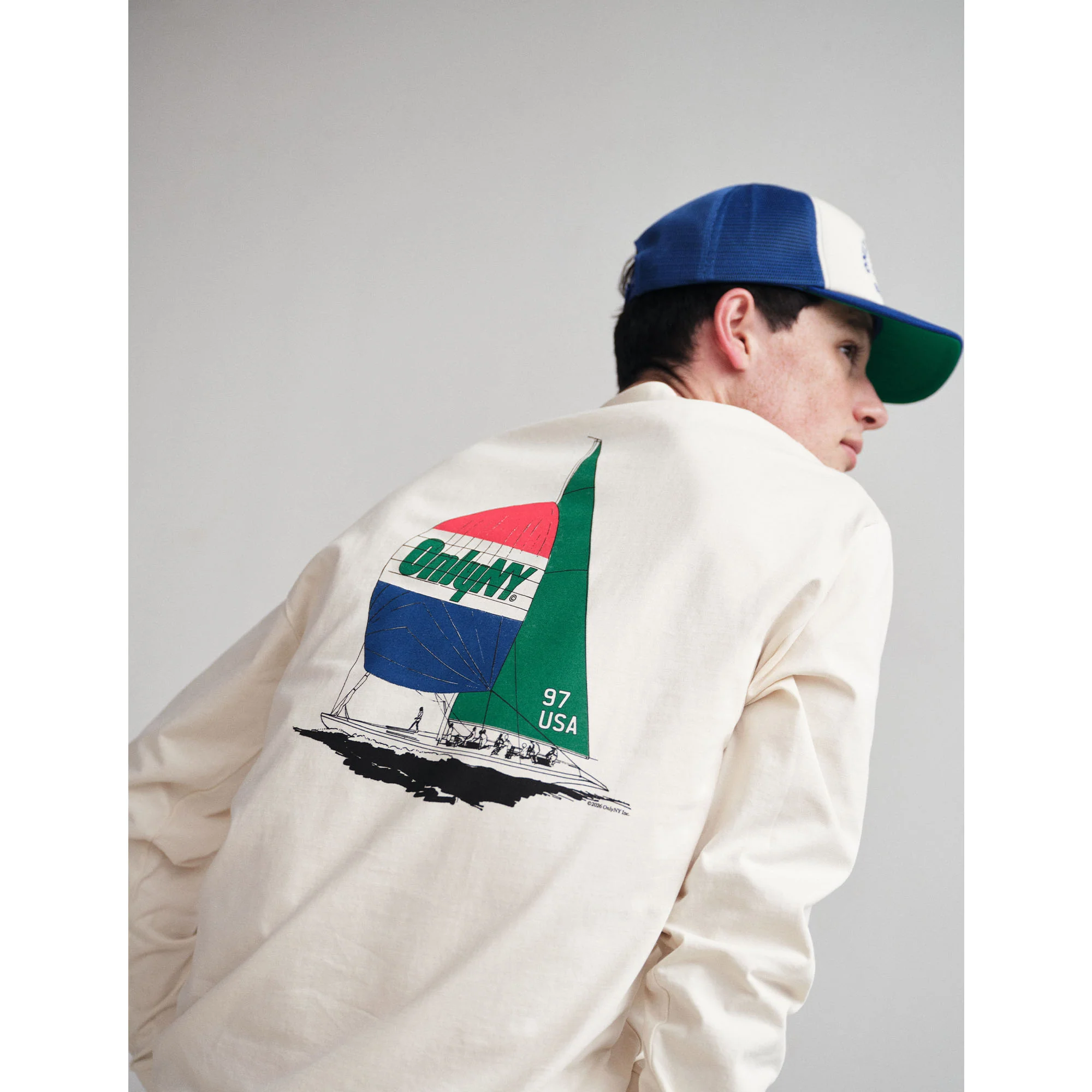 Sailing USA Long Sleeve T-Shirt - Image 6