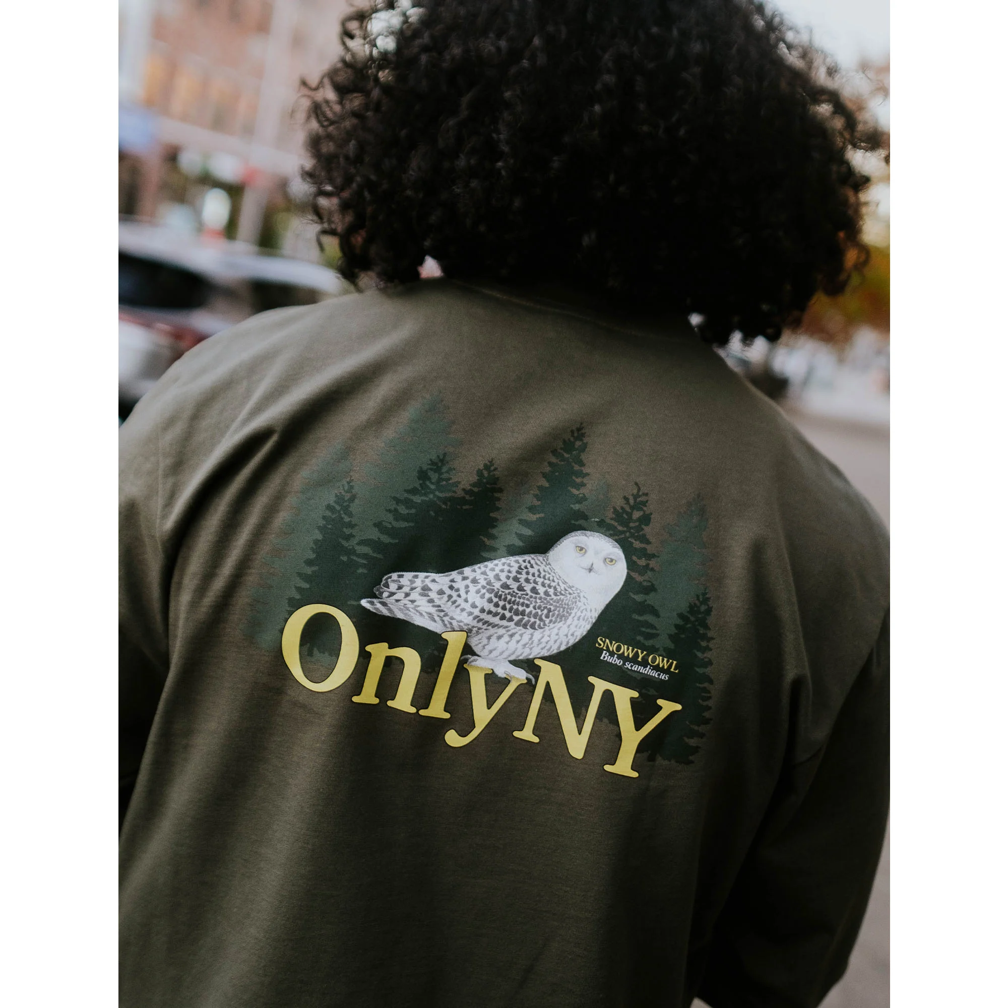 Snowy Owl Pocket Long Sleeve T-Shirt - Image 2
